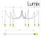 Pendant light multiple Octopus 7 - Porte-douille métal avec douille E27 bakélite
