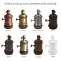 Applique murale en acier orientable à 180° et finition aux choix