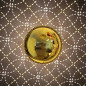 Applique métal gamme HELIOS de la série Japan - Disque Alu imprimé d'un Motif traditionnel japonais - Shippô