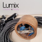 Suspension multiple de 14 lampes - Rosace bois massif - Montage complet sur-mesure Suspension multiple de 14 lampes - Rosace bois massif - Montage complet sur-mesure