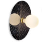 Applique métal gamme HELIOS de la série Japan - Disque Alu imprimé d'un Motif traditionnel japonais - Shippô