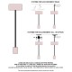 Single suspension holder and silicone rosette