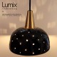 Ceramic suspension Starlight black or white brass finish