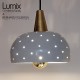 Ceramic suspension Starlight black or white brass finish
