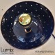 Ceramic suspension Starlight black or white brass finish
