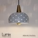 Ceramic suspension Starlight black or white brass finish