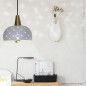 Suspension céramique Starlight noir ou blanche finition laiton