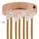 PRIVATE - Octopus 7 Beech Wood Socket Multiple Pendant light