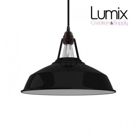 Full Harbour suspension diam 38 cm Black enamelled - black bakelite socket