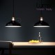 Full Harbour suspension diam 38 cm Black enamelled - black bakelite socket