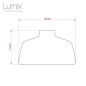 Privée : Suspension multiple 4 lampes Abat-jour COPPA - Rosace XXL Blanche dibond - Ref PR2023-024