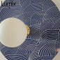Applique métal gamme HELIOS de la série Japan - Disque Alu imprimé d'un Motif traditionnel japonais - Seigaiha Applique métal gamme HELIOS de la série Japan - Disque Alu imprimé d'un Motif traditionnel japonais - Seigaiha