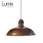Suspension Rock style vintage métal effet rouille pour l'extérieur en IP65