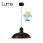 Suspension Rock style vintage métal effet rouille pour l'extérieur en IP65