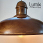 Suspension Rock style vintage métal effet rouille pour l'extérieur en IP65