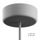 Pendant lamp with rust effect for outdoor use in IP65