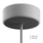 Suspension Rock style vintage métal effet rouille pour l'extérieur en IP65