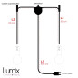 PRIVÉE : lampes à suspendre double fabrication sur-mesure