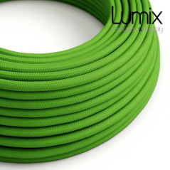 Câble textile vert lime