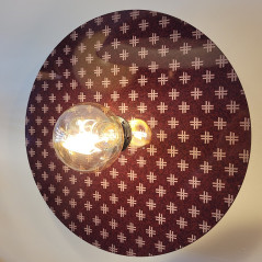 Applique métal gamme HELIOS de la série Japan - Disque Alu imprimé d'un Motif traditionnel japonais - Diese Igeta