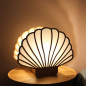 Lampe à poser VENUS PRESTIGE - Socle Chêne massif - Douille effet laiton E27