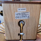 Lampe à poser VENUS PRESTIGE - Socle Chêne massif - Douille effet laiton E27