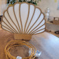 Lampe à poser VENUS PRESTIGE - Socle Chêne massif - Douille effet laiton E27