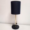 Lampe à poser ÉLISE1 noir et dorée laiton - douille E27