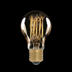Ampoule Dorée LED Carbon Line Filament Cage Goutte A60 7W 640Lm E27 2700K Dimmable