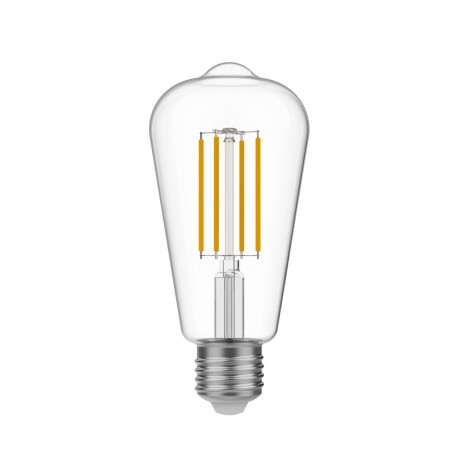 Ampoule Dorée LED Carbon Line avec filament en spirale Edison ST64 4W 250Lm E27 1800K Dimmable