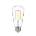 Transparent LED bulb Edison ST64 7W 806Lm E27 3500K Dimmable