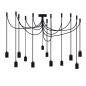 Luste Suspension araignée Octopus 11 lampes E27 - câble silicone ULTRA souple Luste Suspension araignée Octopus 11 lampes E27 - câble silicone ULTRA souple