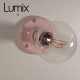 Pink Pastlel porcelain wall lamp as a ceiling or wall lamp