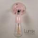 Wandlampe ausrichtbar rosa Pastell Porzellan