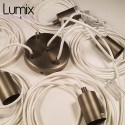 Pendant light multiple Prestige couleur Inox satiné - 7 lampes