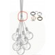Premium multi-suspension color satin stainless steel - 7 lamps