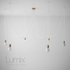 Exemple câble Ultra souple Blanc, finition métal cuivré