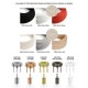 Pendant light multiple OCTOPUS 6 - Câble textile ULTRA-souple en Silicone recouvert d'un textile