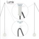 Pendant light multiple OCTOPUS 6 - Câble textile ULTRA-souple en Silicone recouvert d'un textile