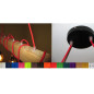 Poutre lumineuse bois de frêne massif 4 lampes douilles bakélite noires 220V - environ 100 cm de long Poutre lumineuse bois de frêne massif 4 lampes douilles bakélite noires 220V - environ 100 cm de long