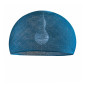 Suspension Coupole Bleu Paon en fil polyester - 2 diamètres aux choix