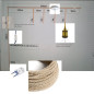 Creation sur-mesure Luminaire en Suspension multiple