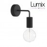 Applique murale étanche IP65 - lampe fixe - Noir