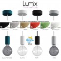 Hanging lamp for outdoors - Made-to-measure waterproof IP65 luminaire - Smooth silicone lampholder