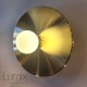 HELIOS real brass disc wall or ceiling light 320 mm in diameter