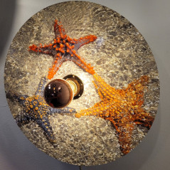 Applique disque Helios Etoiles de mer - Disque 40 cm environ Aluminium imprimé