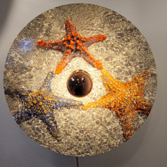 Applique disque Helios Etoile de mer - Disque 40 cm environ Aluminium imprimé