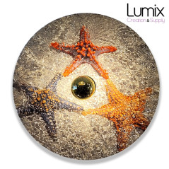 Applique disque Helios Etoile de mer - Disque 40 cm environ Aluminium imprimé