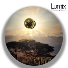 Applique disque Helios Kilimandjaro - Disque 40 cm environ Aluminium imprimé