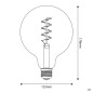 2 Suspensions multiples sur-mesure 5 lampes - Rosace métal Dorée vintage XXL